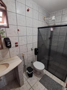 Koupelna v ubytování Pontal Hostel Ilhéus