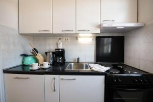 Kuchyň nebo kuchyňský kout v ubytování Apartment Miriam
