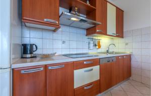 Kuchyň nebo kuchyňský kout v ubytování Holiday Apartment Suhi Potok 07