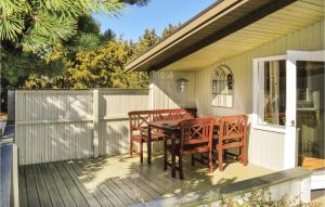 Balkón nebo terasa v ubytování Three-Bedroom Holiday Home In Saby + 15 fotografií