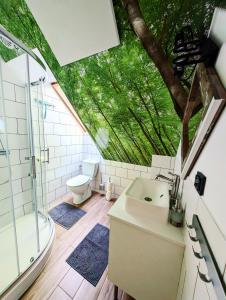 Ένα μπάνιο στο Domki Zalesie +26 φωτογραφίες