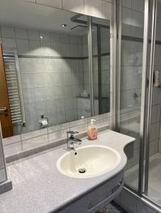 Koupelna v ubytování Hotel Wilder Mann