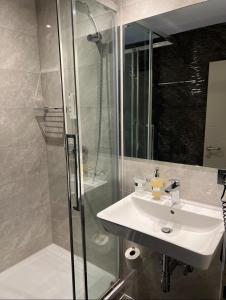 Koupelna v ubytování Hotel Wilder Mann