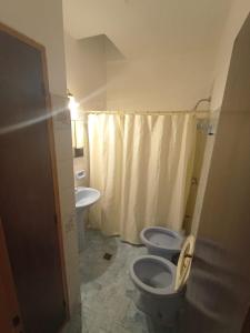 Koupelna v ubytování Casa Tupungato