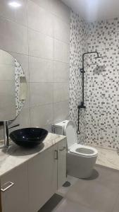 Ένα μπάνιο στο Apartamento Casa Sabi