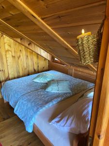 Postel nebo postele na pokoji v ubytování Drinska Villa Cabin