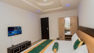 TV a/nebo společenská místnost v ubytování The Luxe Apartment