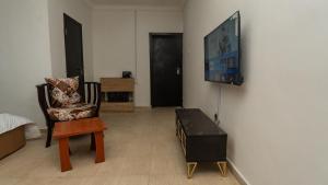 TV a/nebo společenská místnost v ubytování The Luxe Apartment