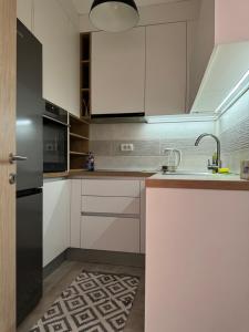 Kuchyň nebo kuchyňský kout v ubytování Apartman Petrovic