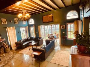 Posezení v ubytování Stumpfields