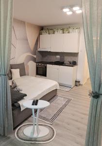 Dapur atau dapur kecil di Studio Lara