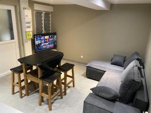 TV a/nebo společenská místnost v ubytování Appartement 8 - Hyper centre - 1 à 6 personnes
