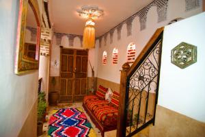 Posezení v ubytování Riad marrakesh peace