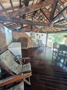 Χώρος καθιστικού στο Casa na Ilha Quatiquara +91 φωτογραφίες