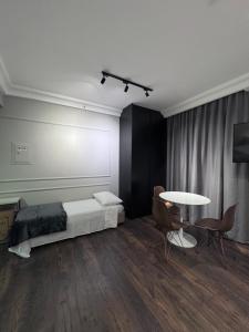 Letto o letti in una camera di Flat Higienópolis Com Varanda