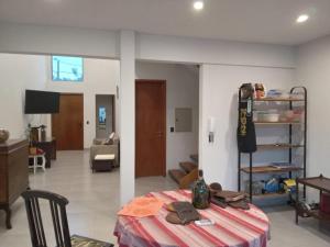 TV a/nebo společenská místnost v ubytování Duplex Luque