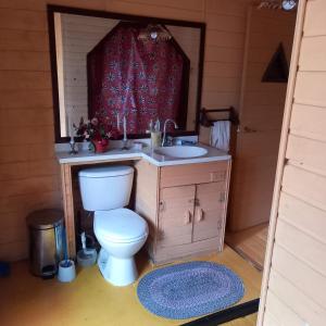 Koupelna v ubytování Chalets Amarelo + 37 fotografií