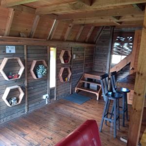 Posezení v ubytování Chalets Amarelo