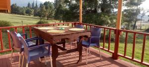 Balkón nebo terasa v ubytování Chalets Amarelo
