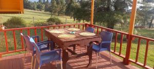 Balkón nebo terasa v ubytování Chalets Amarelo