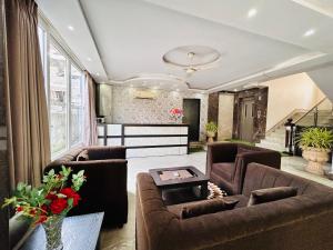 Posezení v ubytování BluO Lake View NewTown - Boutique Hotel