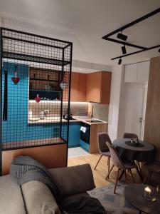 Virtuve vai virtuves zona naktsmītnē Apartman Petica Divčigora