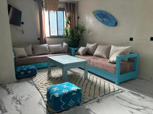 Posezení v ubytování Flo Surf Morocco