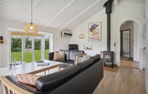 Χώρος καθιστικού στο Holiday Home Hasselvænget Hejls X