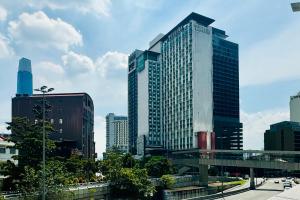 Nespecifikovaný výhled na destinaci Kuala Lumpur nebo výhled na město při pohledu z apartmánu