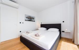 Postel nebo postele na pokoji v ubytování Pet Friendly Home In Tribunj