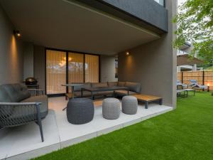 Posezení v ubytování Rakuten STAY TERRACE Hakone Kowakudani