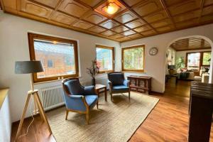 Χώρος καθιστικού στο Chalet Alber