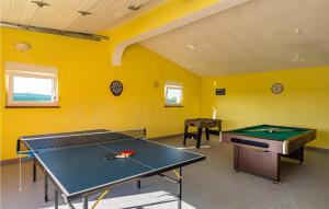 Biliár nebo kulečník v ubytování 3 Bedroom Cozy Home In Galovac