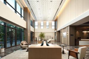 Χώρος καθιστικού στο Atour Hotel Shanghai Songjiang East Zhongshan Road