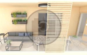 - Patio con sofá y mesa en Nice Apartment In Starigrad Paklenica, en Starigrad-Paklenica 22 fotos más