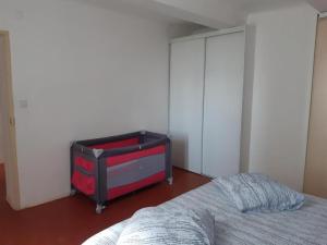 Postel nebo postele na pokoji v ubytování Paul a 12 km de la mer