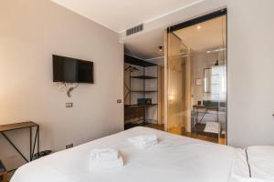 Postel nebo postele na pokoji v ubytování The Place