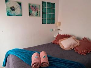 Katil atau katil-katil dalam bilik di Apartamento La Doncella