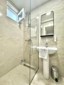 Koupelna v ubytování Apartmani Terminal
