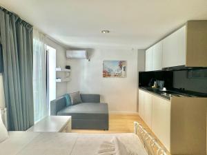 Kuchyň nebo kuchyňský kout v ubytování Apartmani Terminal