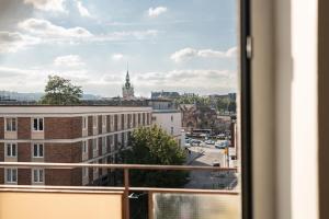 Výhľad na mesto Gdansk alebo výhľad na mesto priamo z apartmánu