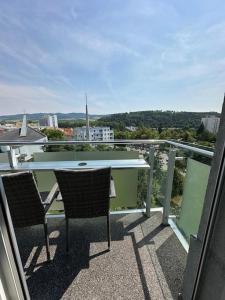 Balkón alebo terasa v ubytovaní Apartmán Zmeko Centrum Piešťany