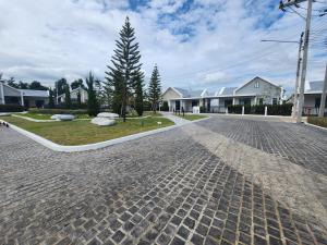 Ban Don WaiSS Home的住宅区一条鹅卵石街道