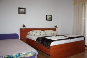 Postel nebo postele na pokoji v ubytování Apartment Mare im Krk Hafen, Strandnah, Zentrumnah