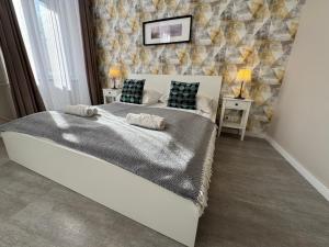 Postel nebo postele na pokoji v ubytování CENTER rooms