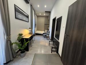 TV a/nebo společenská místnost v ubytování CENTER rooms