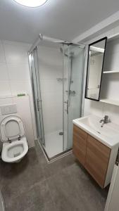 Koupelna v ubytování Helfant Luxembourg 2 Standard Double Rooms 5&6 - 4 persons