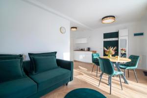 Et opholdsområde på Slotvin Apartments