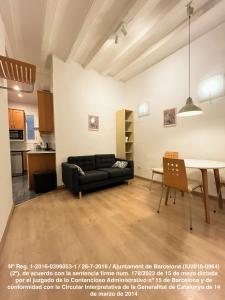 Η κουζίνα ή μικρή κουζίνα στο Ramblas Apartments BCN