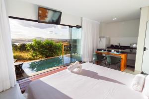 Bazén v ubytování Entre Serras & Águas nebo v jeho okolí